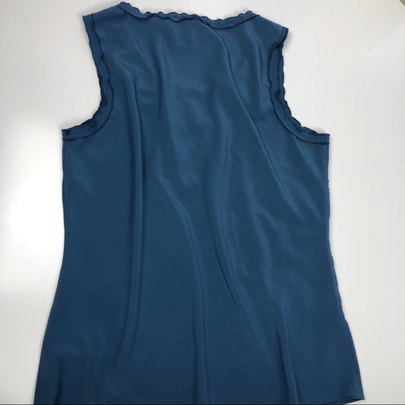 Kenar Sleeveless Blue Top Size L - Picture 3 of 4